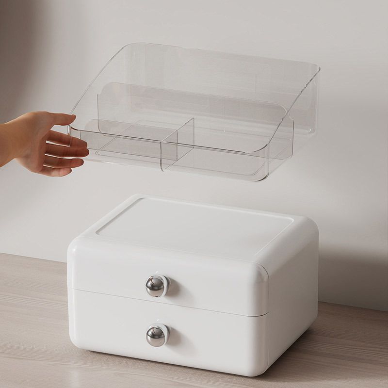 Household Girls Desktop Cosmetic Storage Box Organizer Rack Premium Large Capacity Vanity Skincare