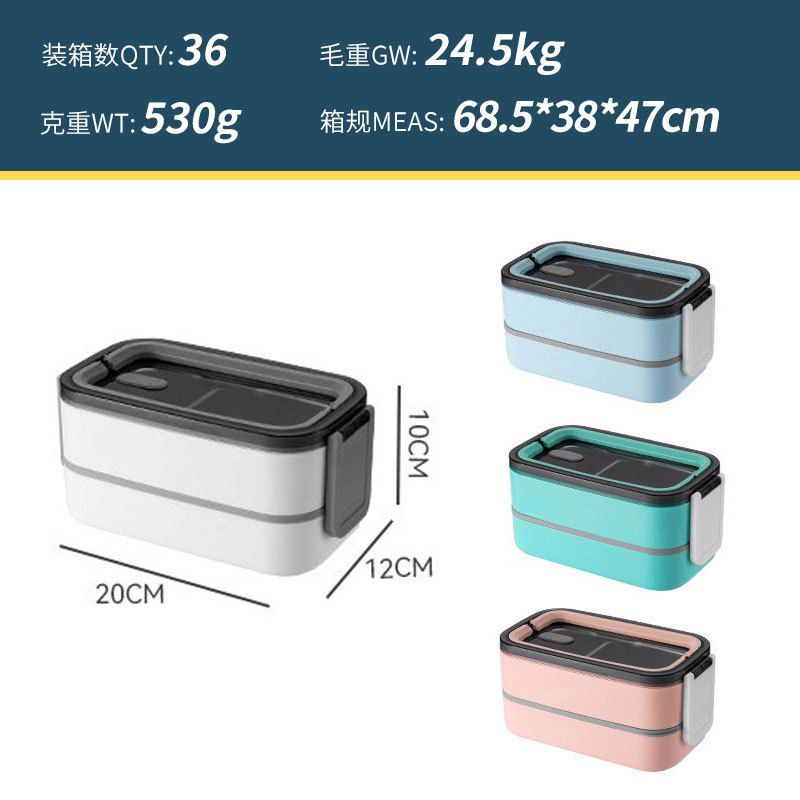 Fiambrera Bento de acero inoxidable 304 al por mayor, recipiente portátil para preparación de comidas, para estudiantes