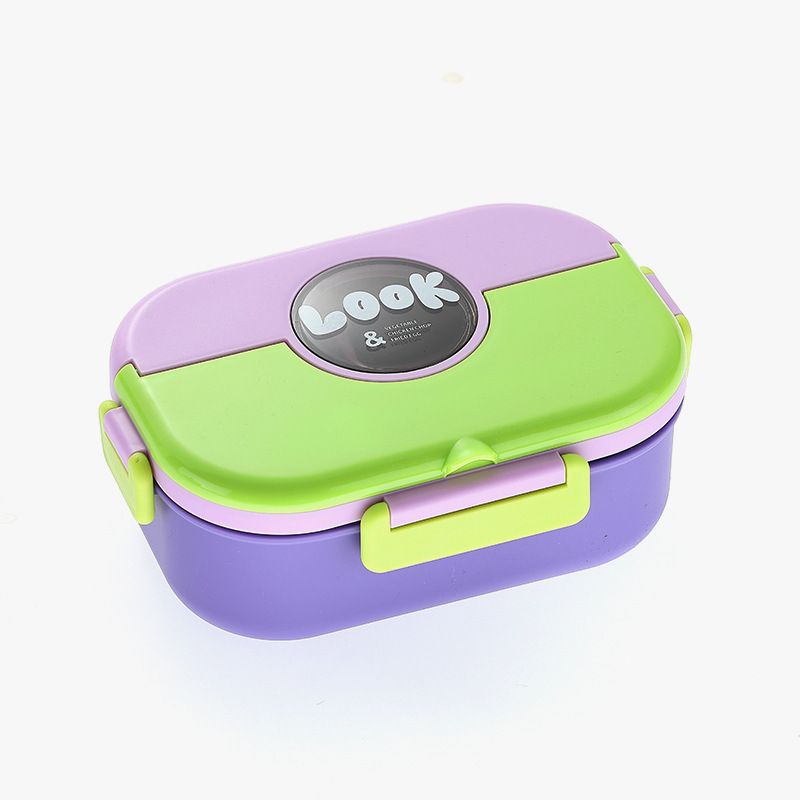 Student Stylish Lunch Box and Water Cup Set Minimalist Office Worker Plastic Compartment Lunch Bento Box with Cutlery