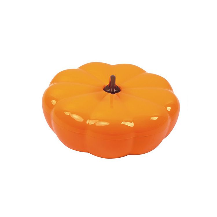 Creative Pumpkin Shape Compartment Snack Nut Storage Box with Lid Household Living Room Sunflower Seeds Walnuts Candy Box