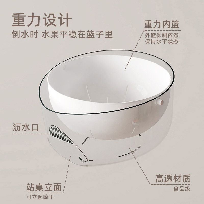 Wholesale Plastic Draining Basket, 2-Layer 304 Stainless Steel Colander