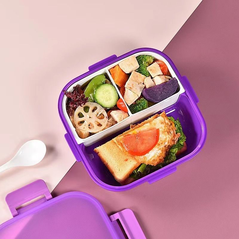 Minimalist Student Rectangular Buckle Lunch Box and Water Cup Set Office Worker Portable Lunch Bento Box Water Bottle Travel