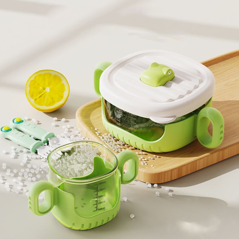 Cartoon Kids Crocodile Water Cup Baby Food Bowl Spoon and Fork Tableware Set Baby Study Eating Bowl with Scale Straw