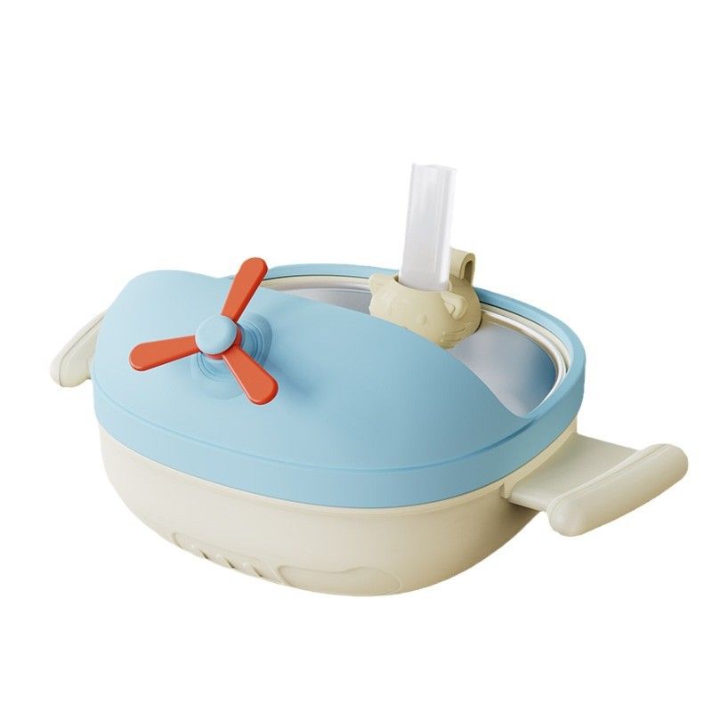 Baby Baby Food Bowl 316 Stainless Steel Little Plane Shape Eating Bowl Infant Kids Study Training Suction Bowl