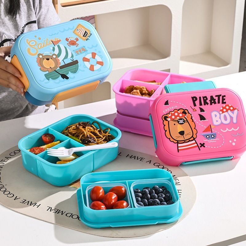 Fiambrera Bento al por mayor de PP/PE/Silicona, Recipiente de comida apilable