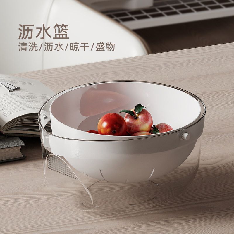 Wholesale Plastic Draining Basket, 2-Layer 304 Stainless Steel Colander
