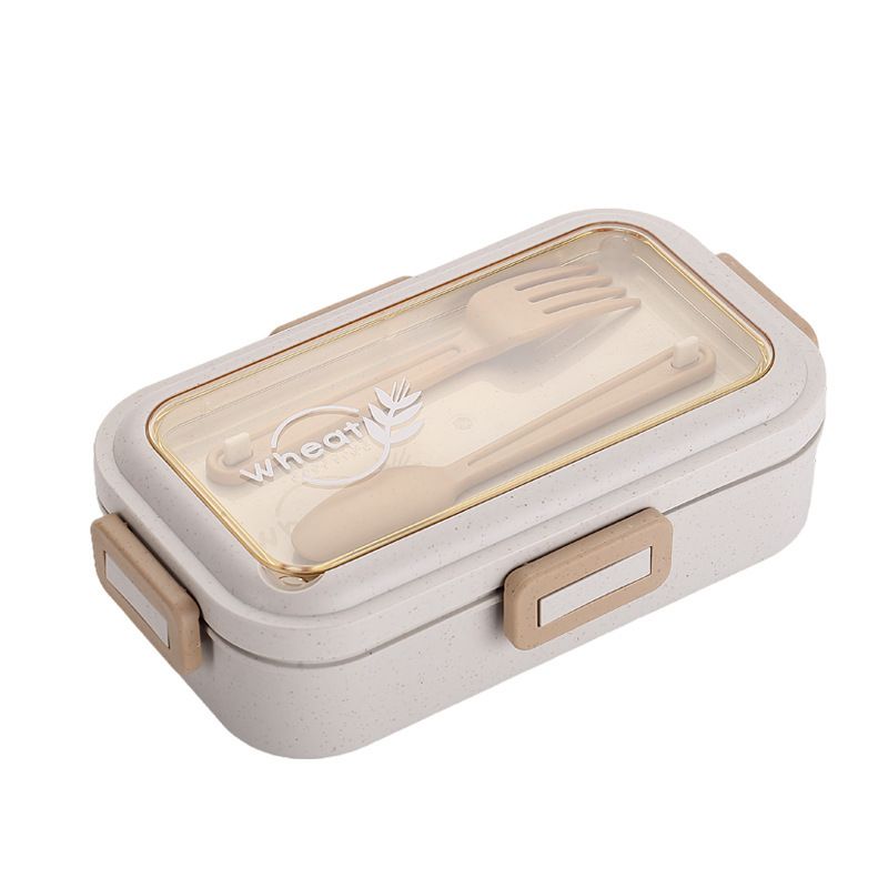 Fiambrera Bento de Fibra de Trigo /PP/AS/ Silicona al por Mayor, Compartimentada