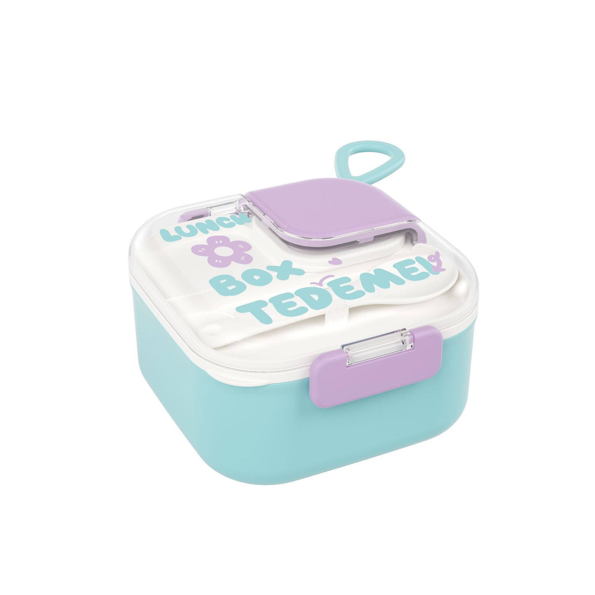 Kids 304 Stainless Steel Baby Food Bowl Set Cartoon Baby Feeding Tableware Spoon Scissors Bento Baby Food Box