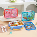 Kids Cartoon PP Plastic Lunch Box Student Dorm Takeout Lunch Bento Box Large Capacity Buckle Food Container