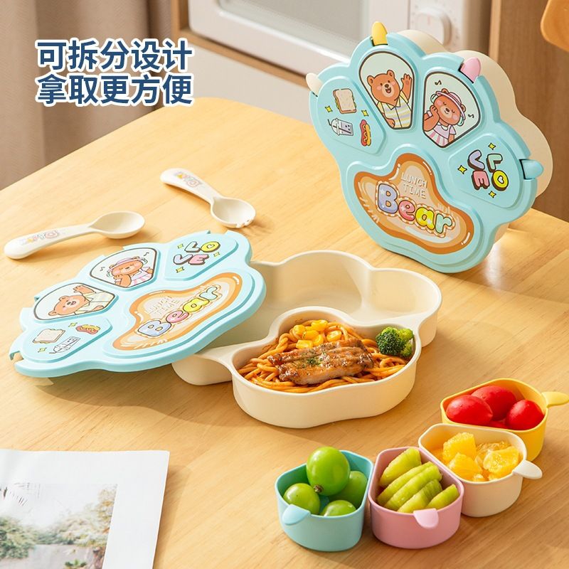 Plato de comedor al por mayor, dibujos animados para niños pequeños y niños