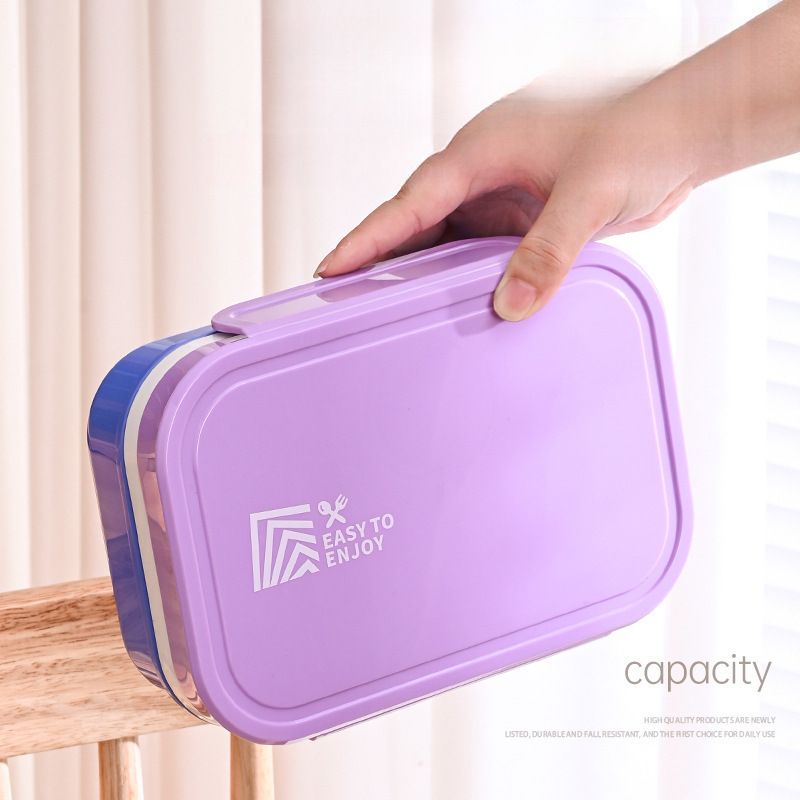 Minimalist Student Light Large Capacity Lunch Box Office Worker Microwave Safe Bento Box Food Container
