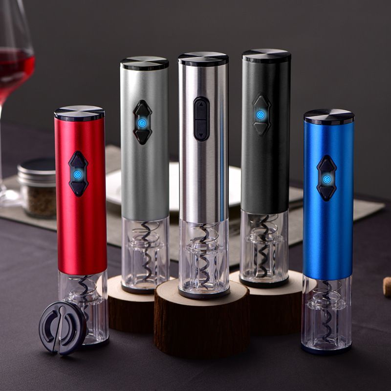 Household Wine Stopper Bottle Opener Stainless Steel Automatic Electric Bottle Opener Bottle Opener Gift Box Set Wine Corkscrew