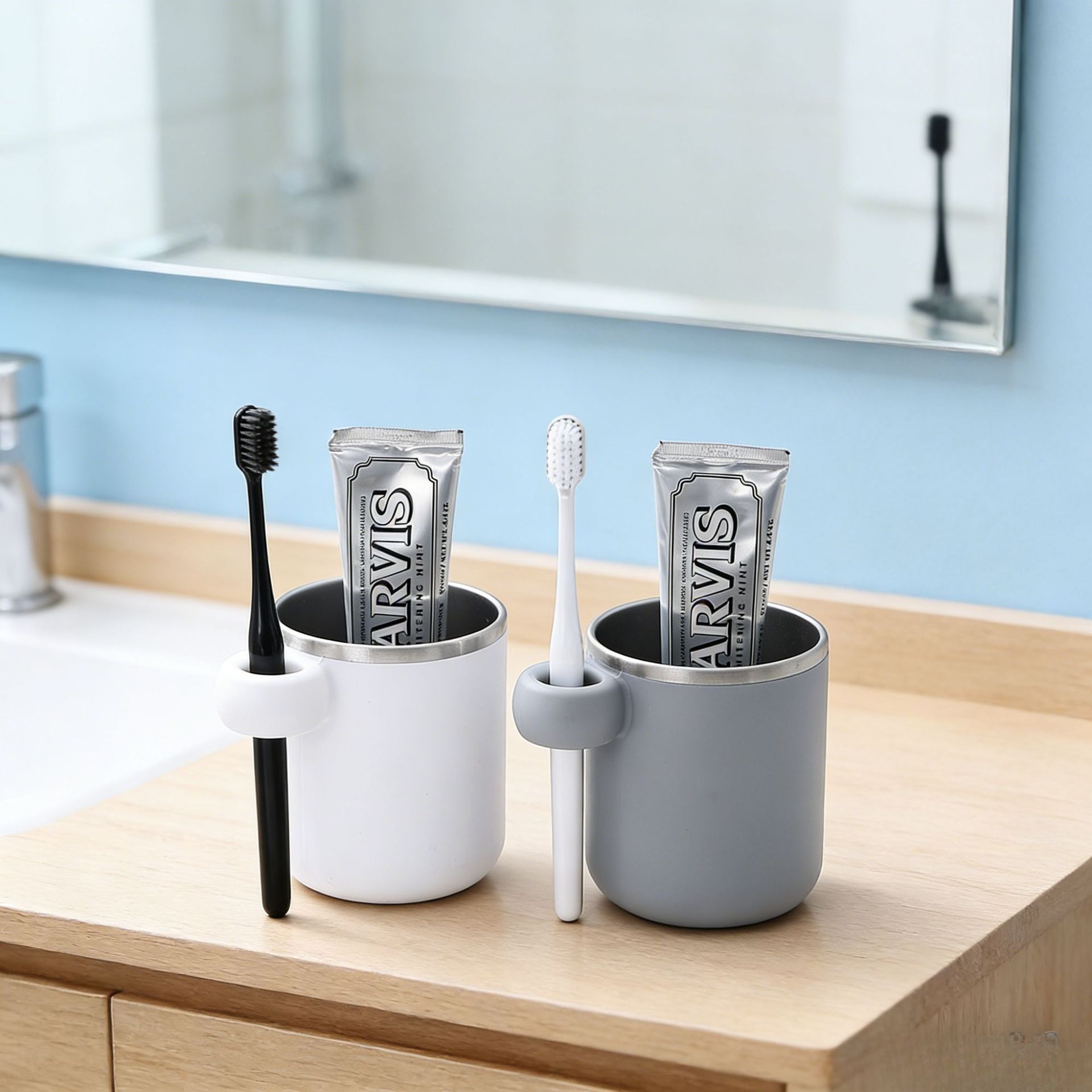 Minimalist 304 Stainless Steel Mouthwash Cup Couple Water Cup Wash Cup Stylish Student Milk Cup