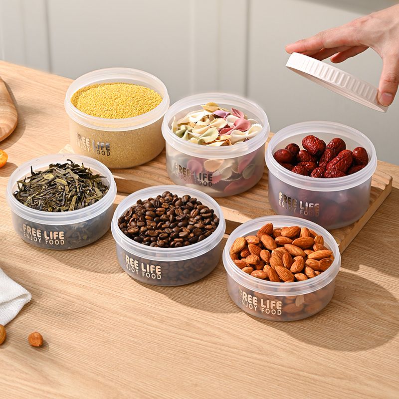 Contenedor de plástico al por mayor para alimentos, caja de almacenamiento transparente