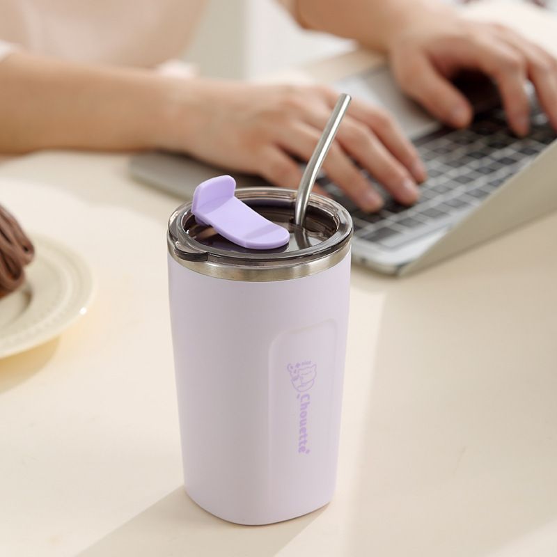 Wholesale 304 Stainless Steel Kids Water Cup, with Lid Cute Portable Drinking Cup