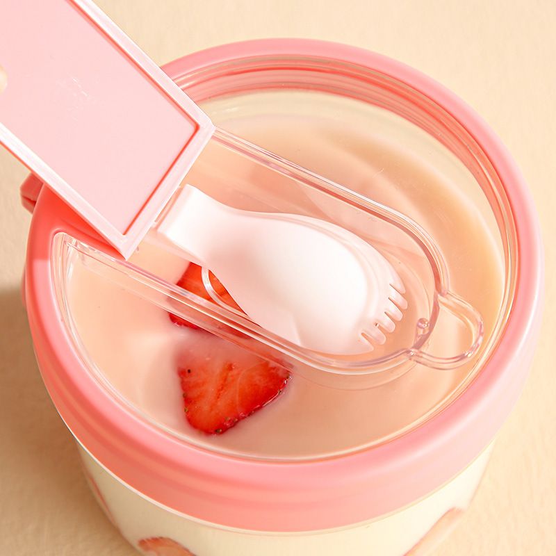 Vaso para sopa al por mayor de PC+PP+PS+ silicona, vaso para leche/gachas para estudiantes