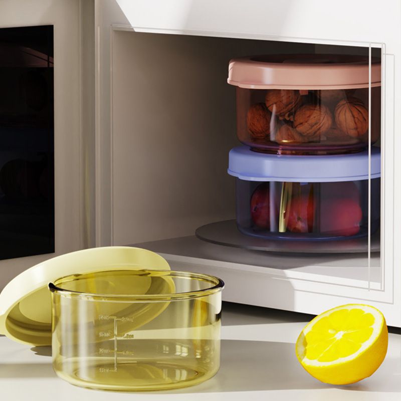 Kids Baby Food Box Infant Baby PP Baby Food Bowl Compartment Freshness Box with Lid Microwave Safe Refrigerated