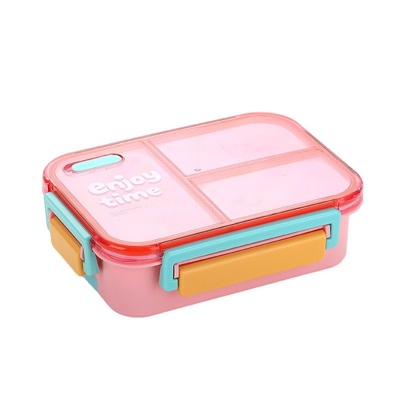 Fashion Student Minimalist Plastic Compartment Lunch Box Large Capacity Office Worker Lunch Bento Box Food Container