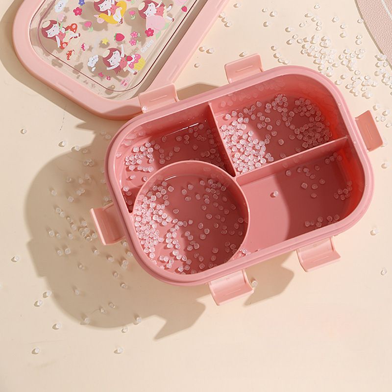 Fiambrera Bento de silicona al por mayor, recipiente portátil para preparar comidas