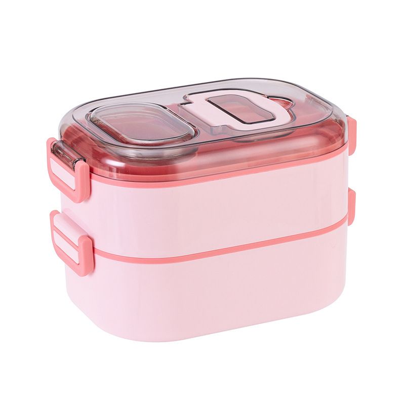 Student 304 Stainless Steel Lunch Box Multi-Layer Lunch Box with Handle Removable Office Worker Layered Lunch Bento Box Tableware