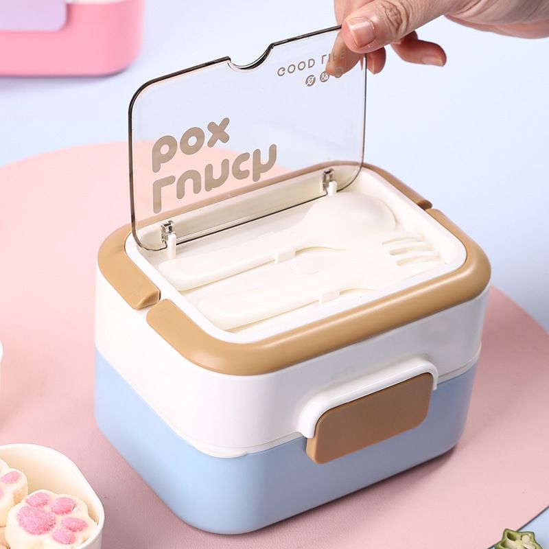 Fiambrera Bento al por mayor, con tapa para la escuela y la oficina