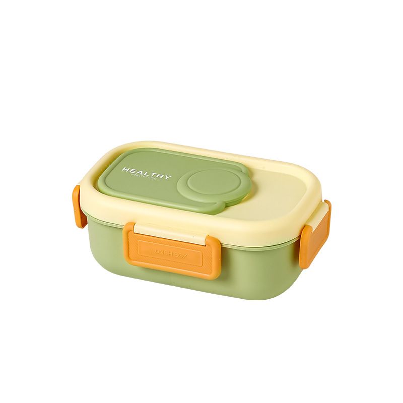Minimalist Student Compartment PP Lunch Box Office Worker Fresh Lunch Bento Box with Cutlery 304 Stainless Steel Food Container