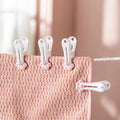 Household Cute Cat Paw Pattern Clothes Clip Clothespin Plastic Underwear Towel Socks Fixing Fresh-Keeping Bag Clip