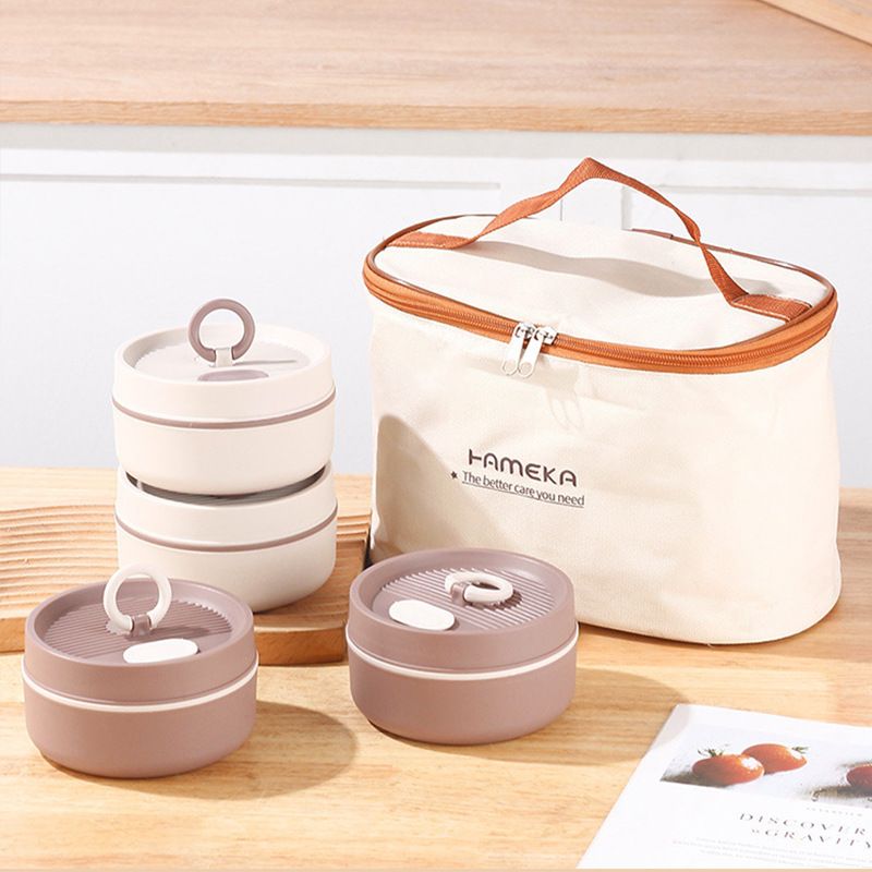 Fiambrera Bento de acero inoxidable al por mayor, fiambrera estilo Bento japonesa