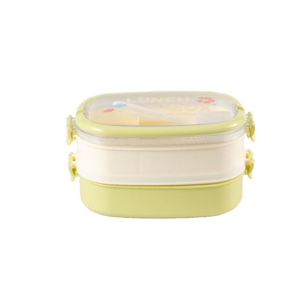 Minimalist Student Large Capacity Multi-Layer Compartment Plastic Lunch Box Office Worker Portable Lunch Bento Box Microwave Safe