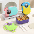Minimalist Student Buckle Compartment Lunch Box and Water Cup Set Office Worker 304 Stainless Steel Lunch Bento Box Food Container