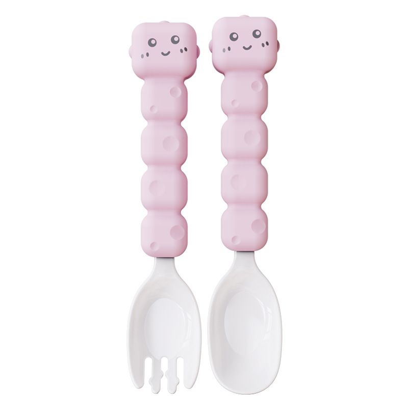 Cartoon Cute and Fun Kids Tableware Spoon and Fork Set Baby Baby Food Tool Study Eating Training Spoon Fork