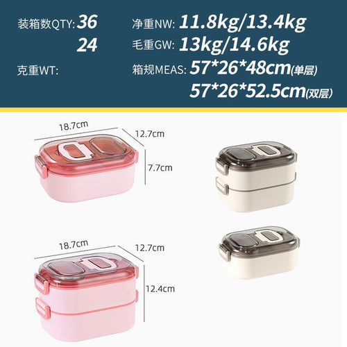 Fiambrera Bento de Acero Inoxidable 304 al por mayor, con Compartimentos