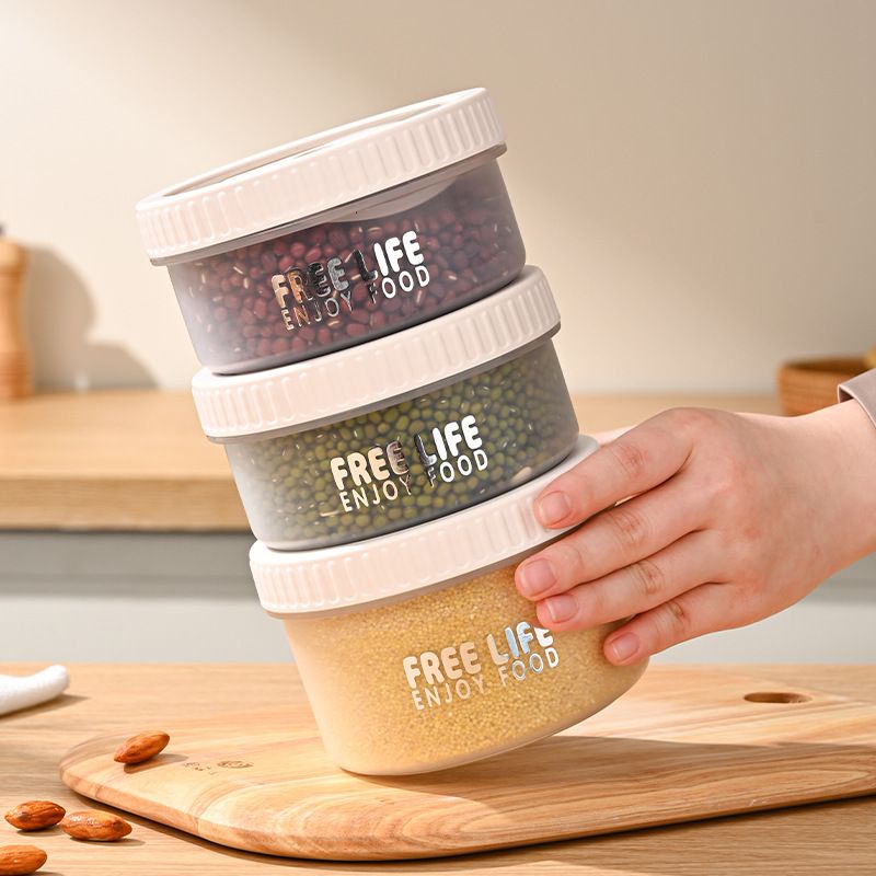Contenedor de plástico al por mayor para alimentos, caja de almacenamiento transparente