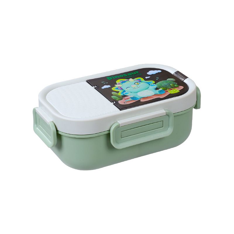 Student Cartoon Rabbit Little Bear 304 Stainless Steel Compartment Lunch Box Portable Light Food Container Sauce Box