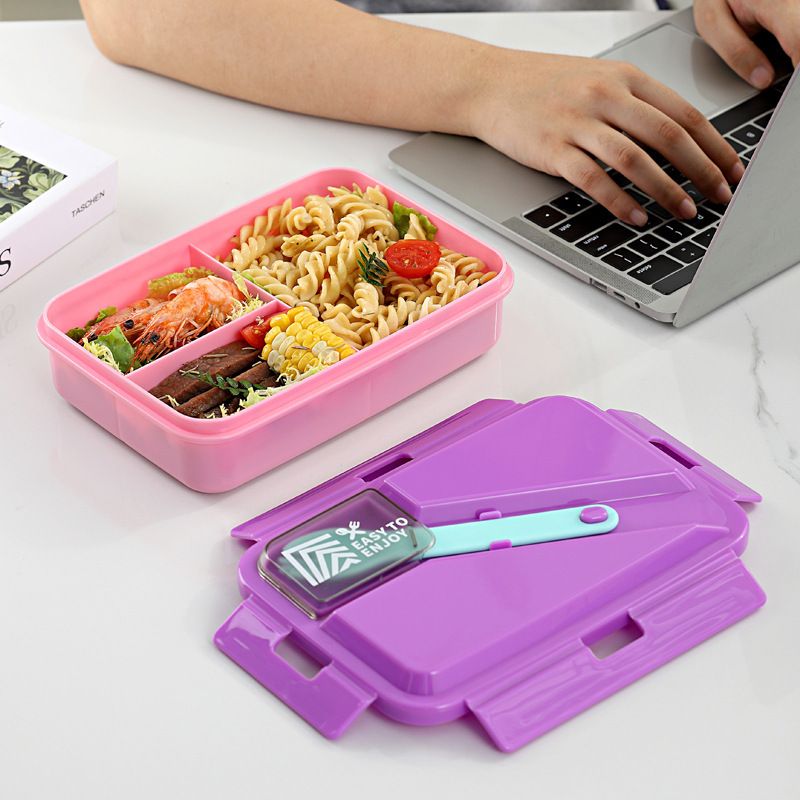 Student Japanese Style Compartment Lunch Box Office Worker Microwave Safe Bento Box Large Capacity Food Container