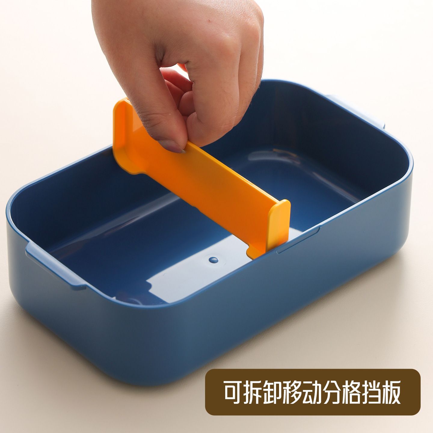 Creative Japanese Style Student Double-Layer Portable Bento Box Office Worker Cafeteria Compartment Lunch Box with Spoon and Fork Custom Logo Print