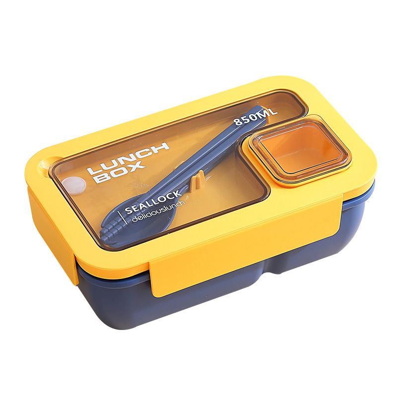 Minimalist Student Compartment Lunch Box Microwave Safe Office Worker Lunch Bento Box Tableware Set