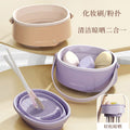 Girls Makeup Brush Foldable Storage Box Beauty Powder Puff Beauty Tools Drying