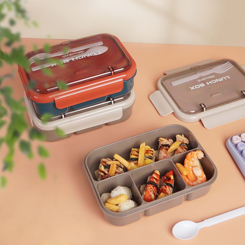Fiambrera Bento de Plástico al Por Mayor, para Marcas de Preparación de Comidas