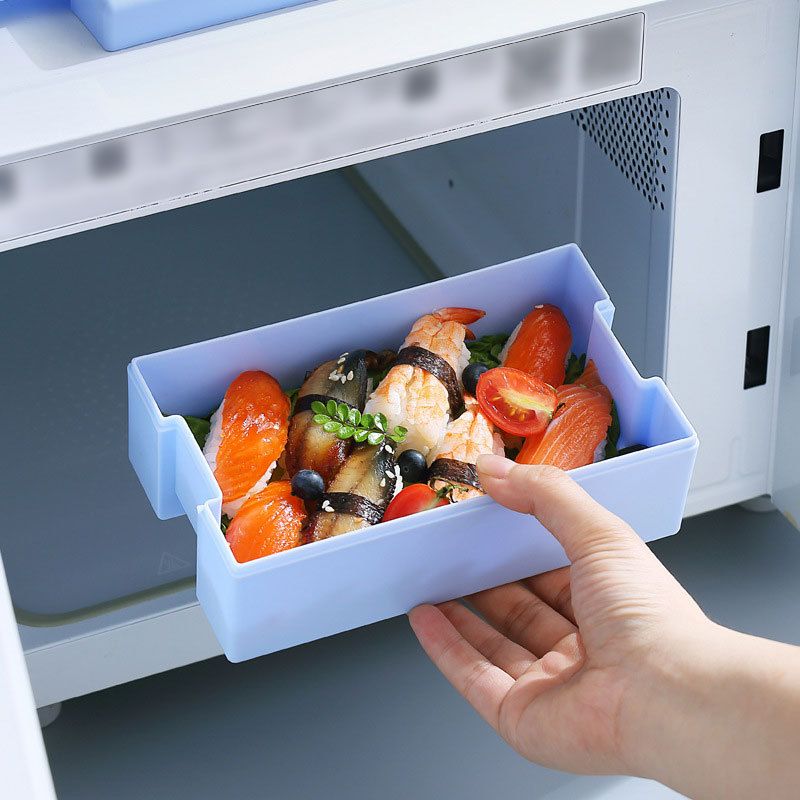 Minimalist Japanese Style Student Plastic Double-Layer Lunch Box Office Worker Portable Lunch Bento Box Microwave Safe Heating Food Container