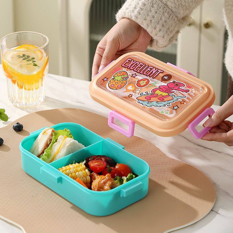 Fiambrera Bento de Acero Inoxidable 304 al por Mayor, Recipiente Portátil para Preparar Comidas
