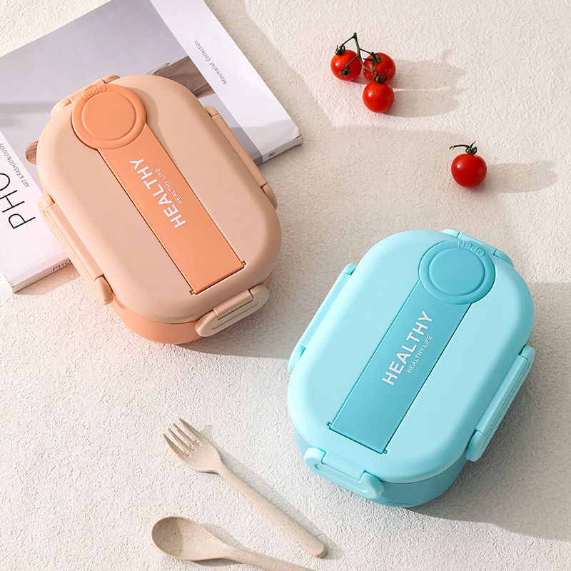 Minimalist Office Worker Meal Prep Compartment Lunch Box Student 304 Stainless Steel Lunch Bento Box with Cutlery Portable Food Container