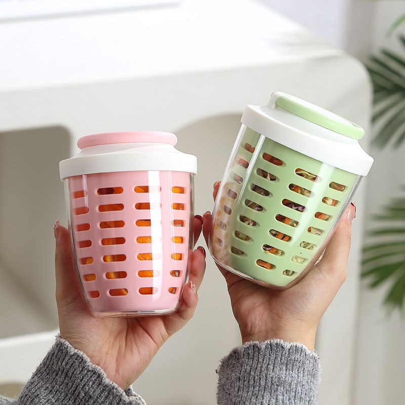 Fresh Office Worker Portable Salad Cup Fork Student Outdoor Oatmeal Cup