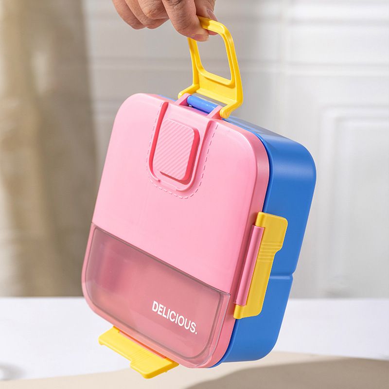 Fiambrera Bento de material PP al por mayor, fiambrera portátil estilo Bento