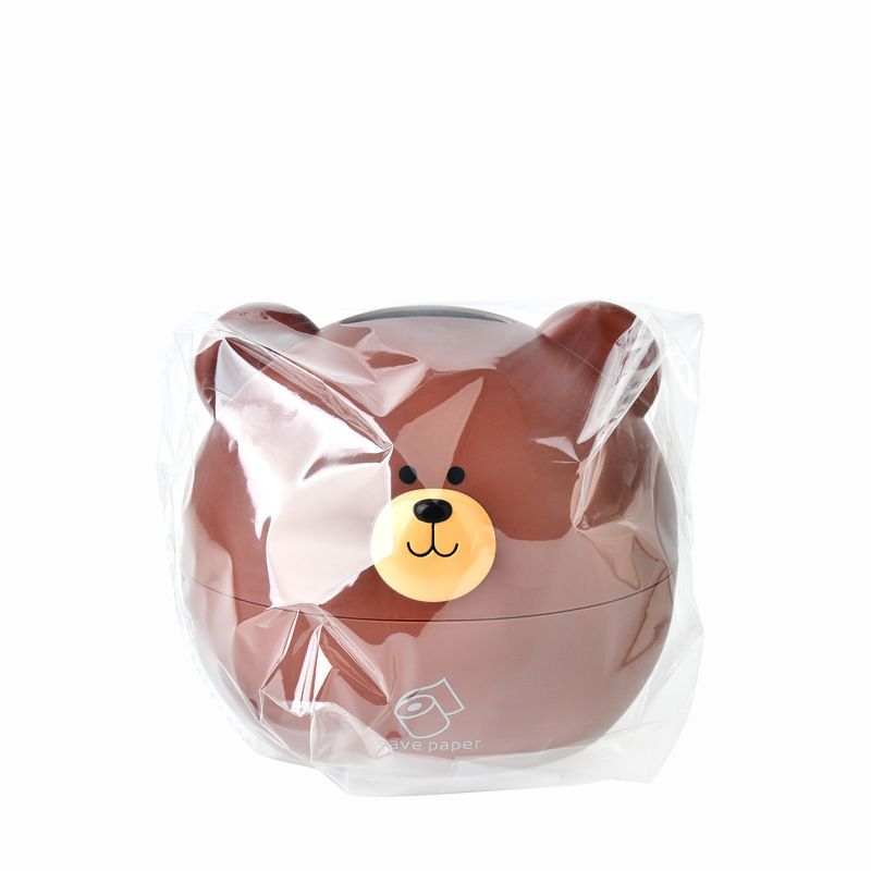 Nordic Cartoon Little Bear Tissue Box Creative Tissue Dispenser Home Living Room Roll Paper Holder Gift