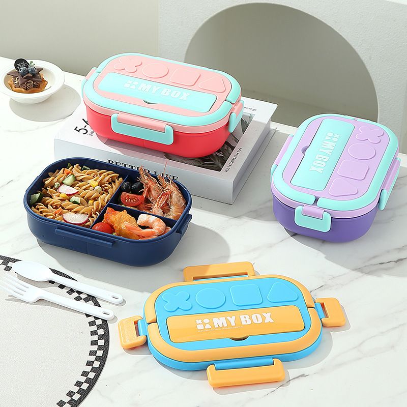 Fiambrera Bento de acero inoxidable 304 al por mayor, diseño de dibujos animados para marcas de preparación de comidas