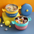 304 Stainless Steel Water Injection Spoon Set Kids Feeding Tableware Baby Food Bowl Infant Suction Bowl Training Cup