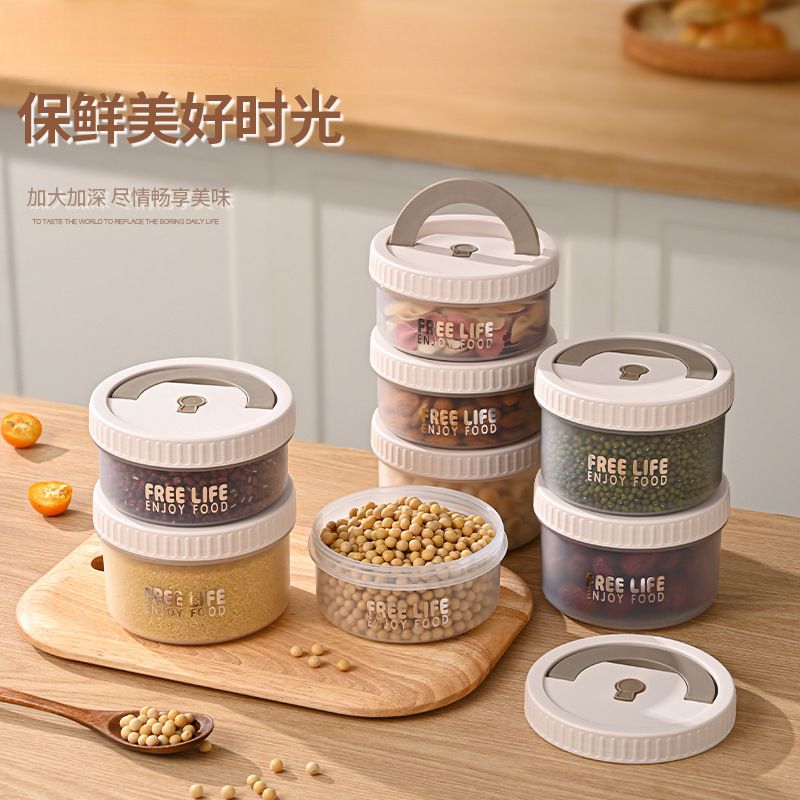 Kitchen Minimalist with Lid Transparent Freshness Box Household Plastic Classified Storage Box Fridge Refrigerated