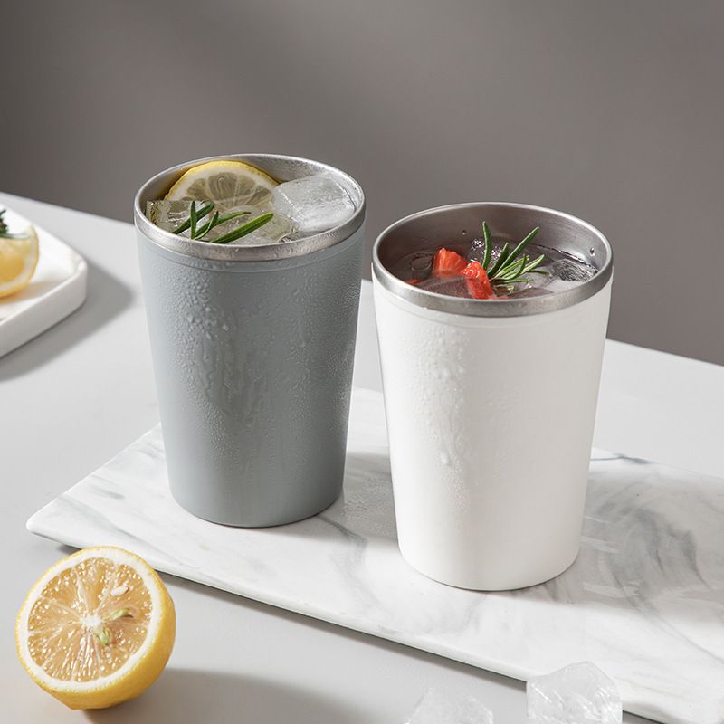 Japanese Style 304 Stainless Steel Household Drinking Cup Couple Wash Cup Minimalist Toothbrush Cup Gift
