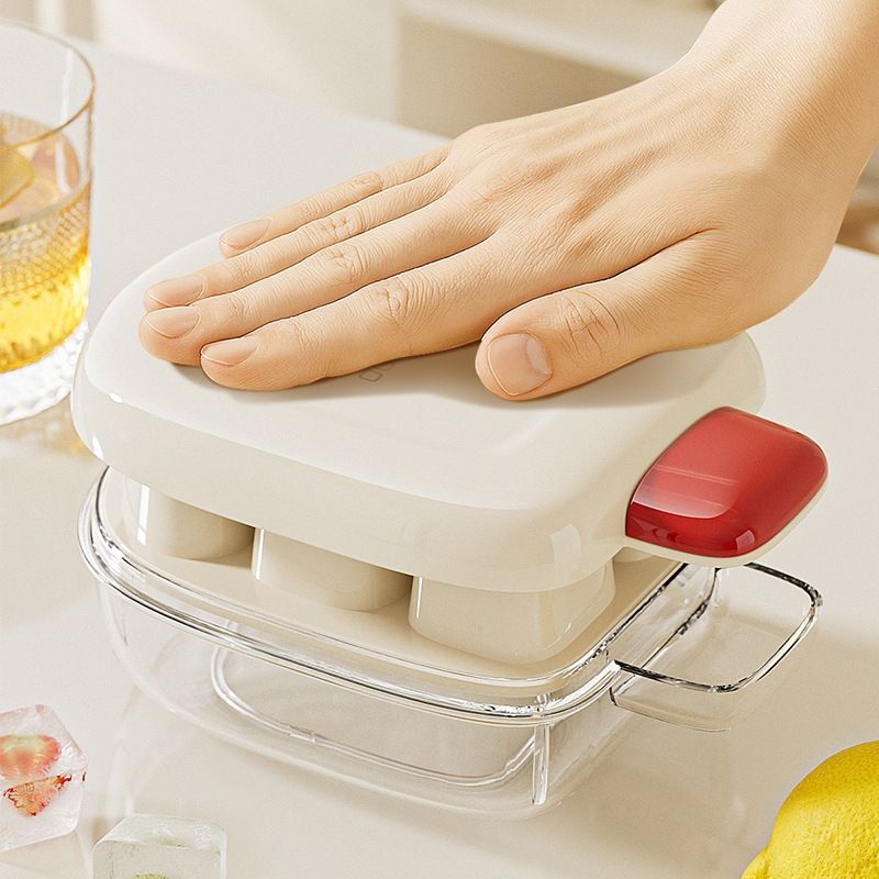 DIY Ice Mold Ice Storage Box Press Ice Maker Box with Lid Ice Making DIY Ice Cubes Household